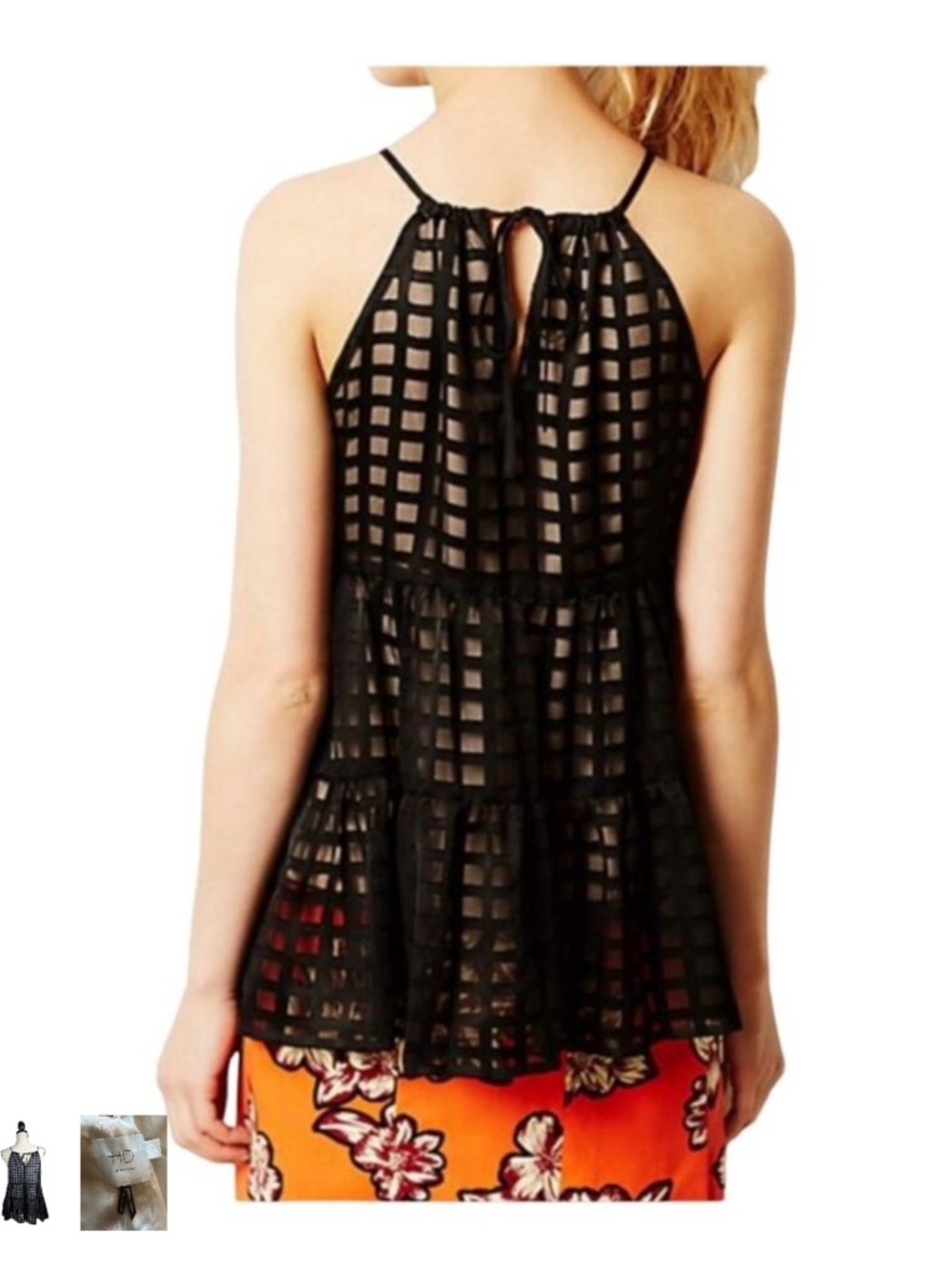 Anthropologie HD in Paris Windowpane Lined Tank